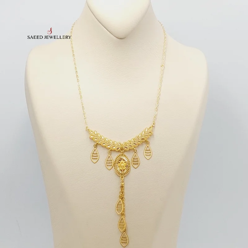 Beautiful Gold Necklace-Leaf Necklace