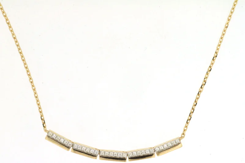 Stunning Crystal Necklace-Diamond Accented Station Necklace