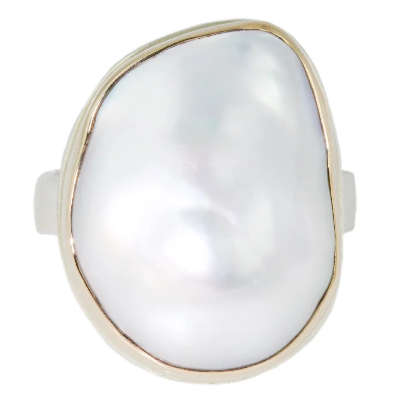 Beautiful Custom Ring-Cultured Pearl Ring