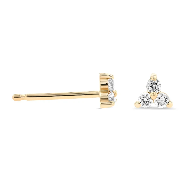 Custom Diamond Earrings-Micro Cluster Lab Grown Diamond Earrings