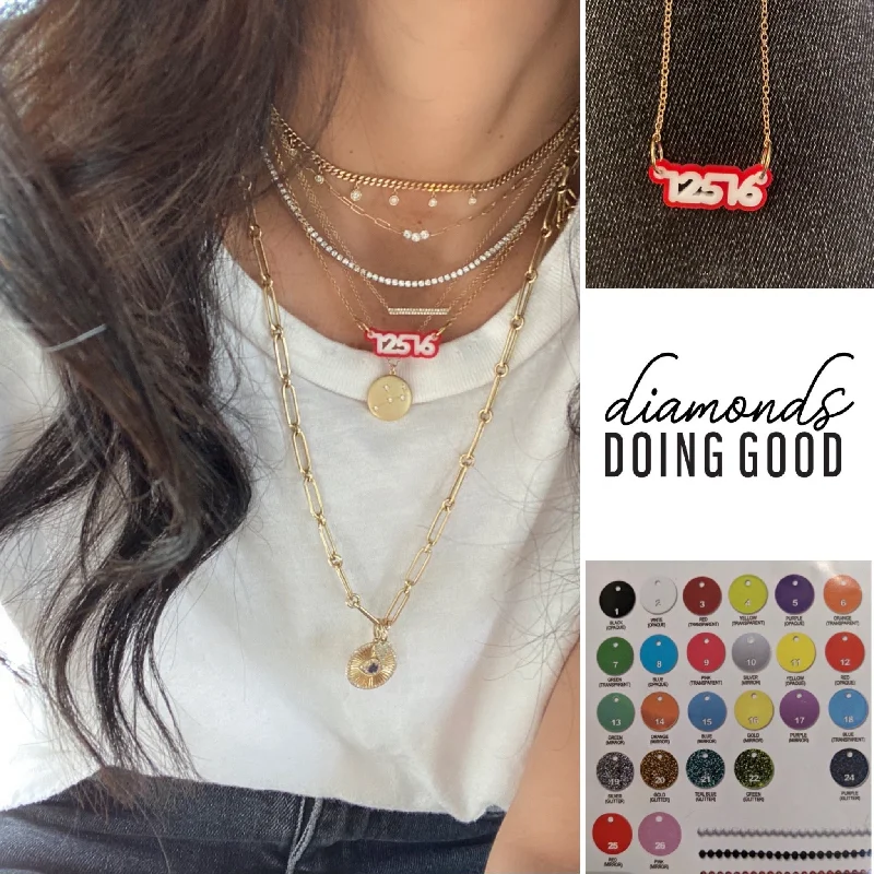 Trendy Layered Necklace for Teens-Pop of Color Necklace