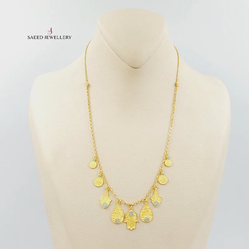 Elegant Drop Necklace-Zircon Studded Dandash Necklace