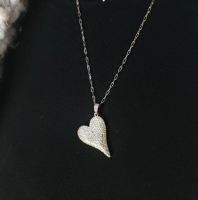 Customizable Wedding Necklace-Pure Heart Necklace