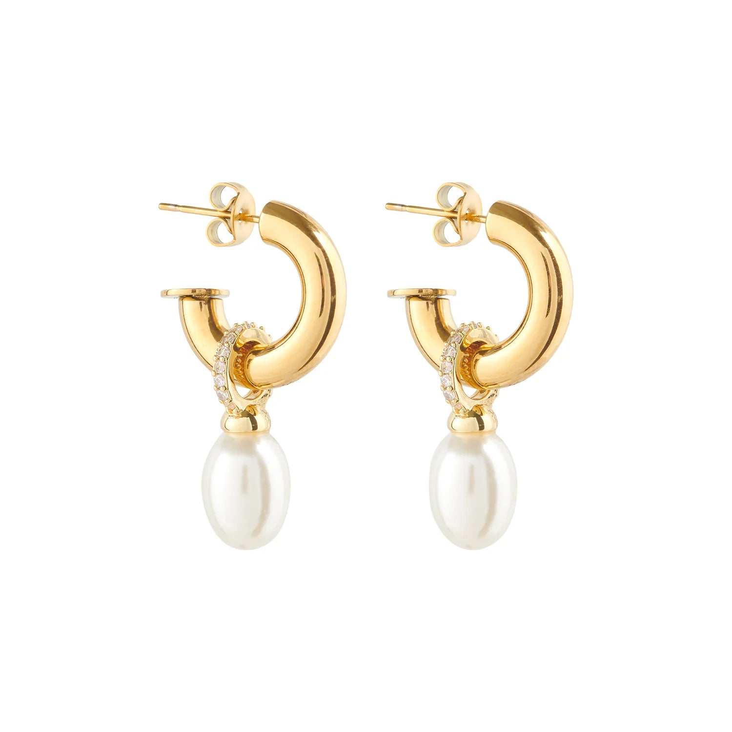 Beautiful Pearl Drop Earrings-PERLE EARRINGS