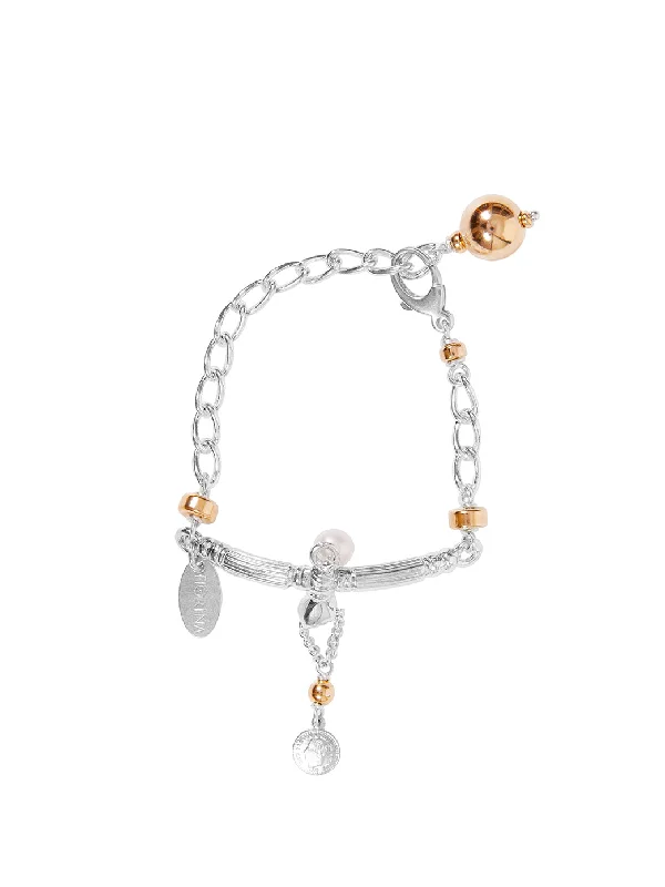 Simple Tennis Bracelet with Gems-Virtue Cuff