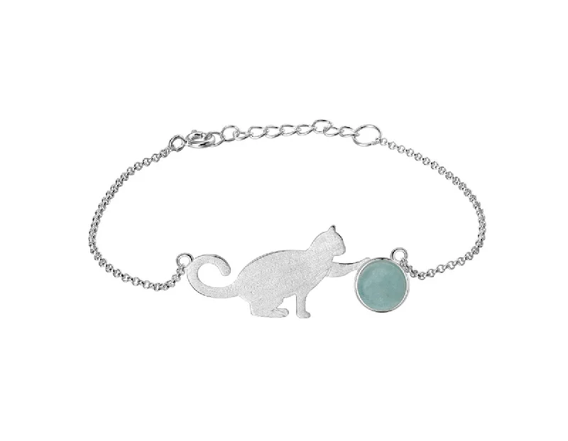 Personalized Friendship Bracelet-Playful Cat Bracelet