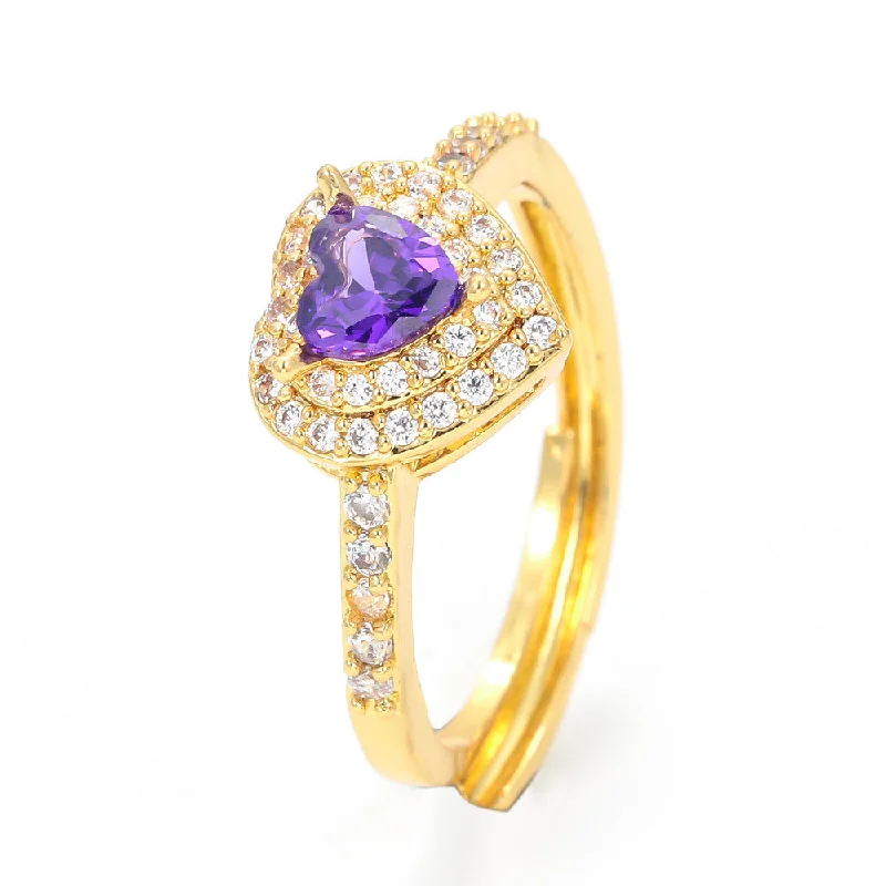 Gold-Deep Purple Zirconium