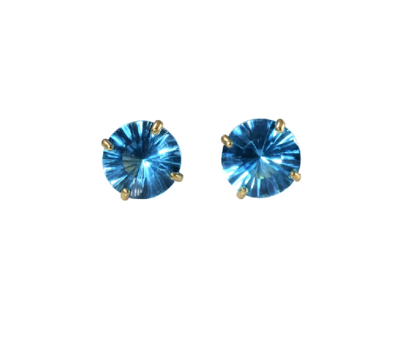 Customizable Wedding Earrings-Blue Topaz Earrings | S925