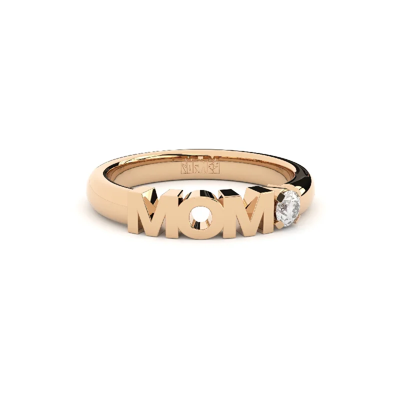 Gold Wedding Ring-BECOMING RING MOM