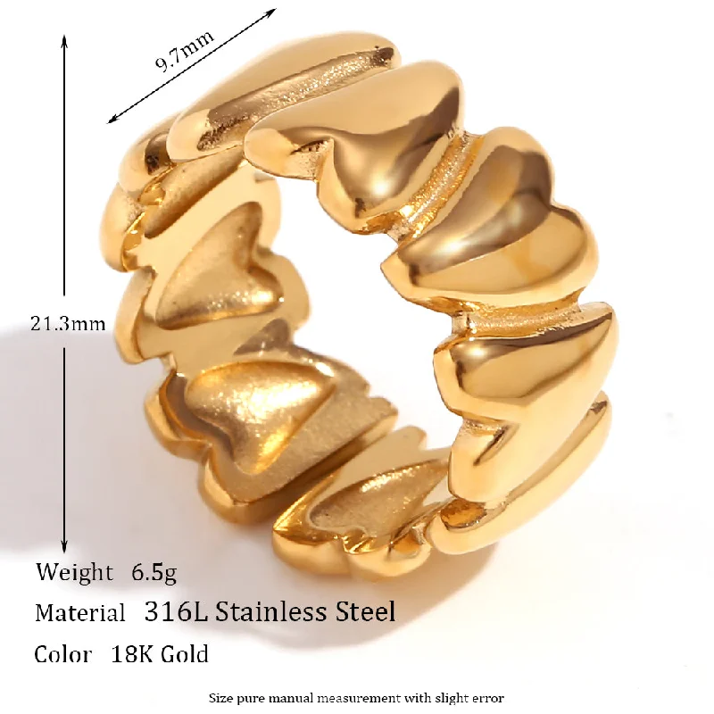 Artistic Love Ring-Gold