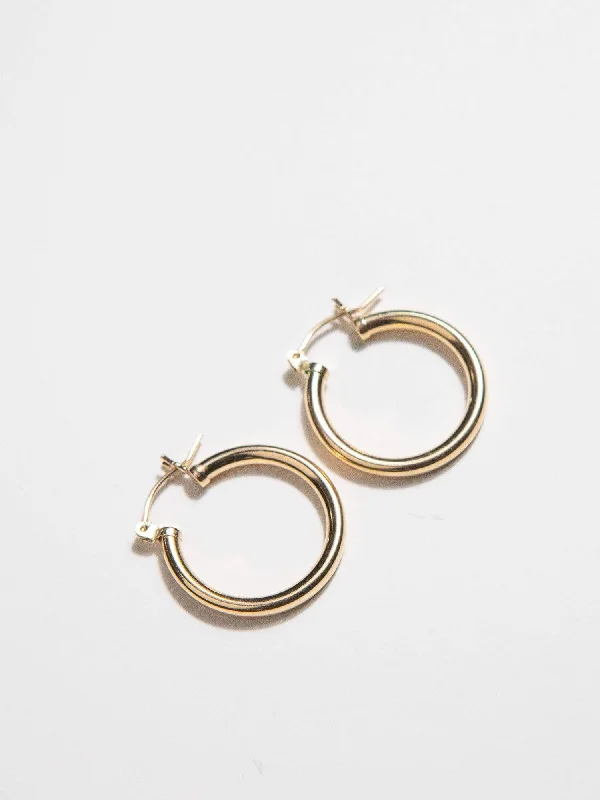 Large Hoop Earrings for Women-Tube Hoops