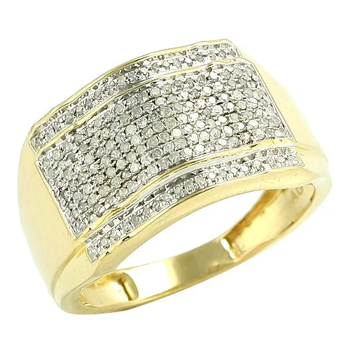 Classic Platinum Wedding Ring-10KY 0.50CTW DIAMOND MENS RING