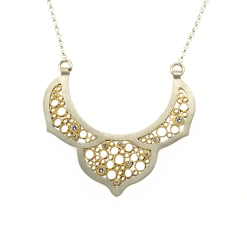 Dainty Pendant Necklace-Belle Brooke Estrella Petal Ring Necklace