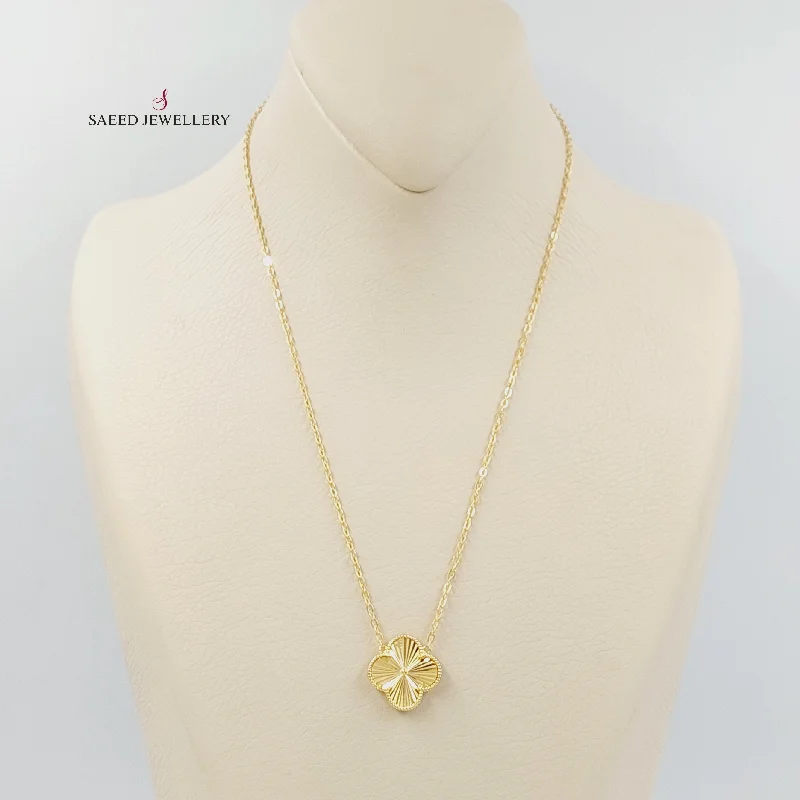 Luxury Necklace with Diamonds-Clover Necklace