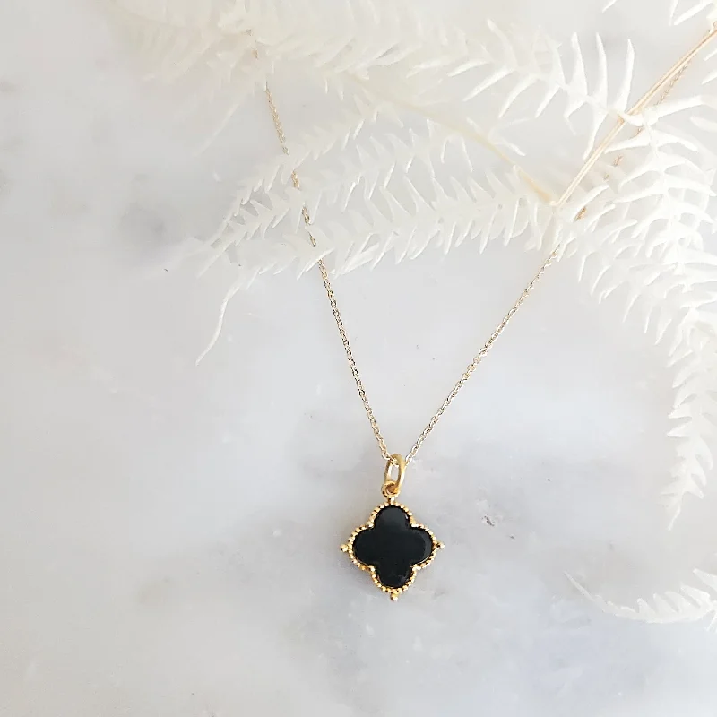 Dainty Pendant Necklace-Lydia Black (small) Necklace