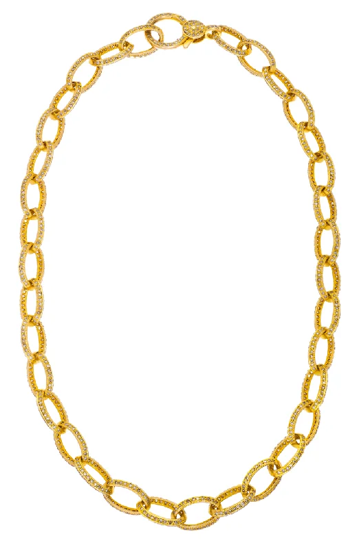 Trendy Necklace for Special Occasions-Amanda Chain Yellow Gold