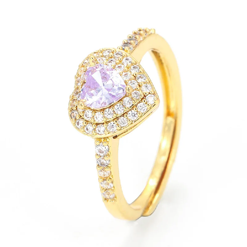 Gold-Light Purple Zirconium