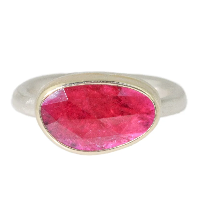 Custom Wedding Band-Mozambique Ruby Ring