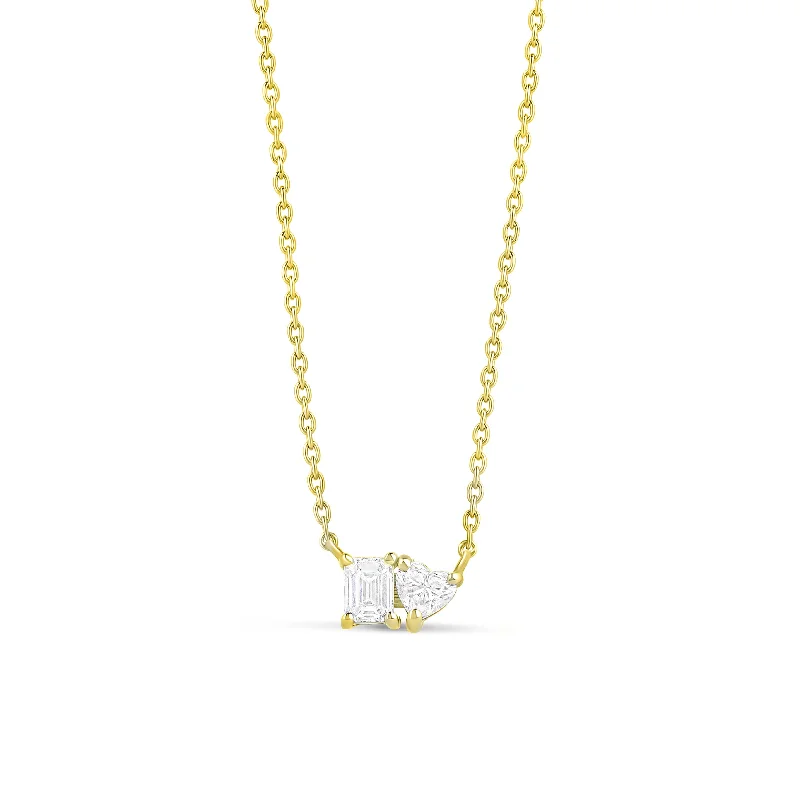 Personalized Gold Necklace-TOI-ET-MOI DIAMOND Necklace