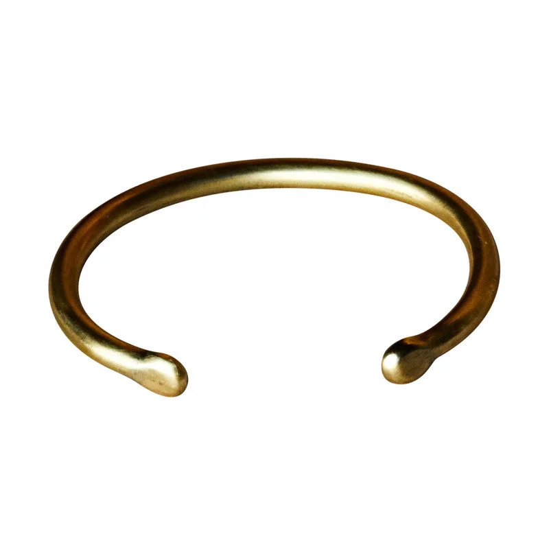 Men’s Adjustable Bracelet-Basic Bracelet - Sm, Brass