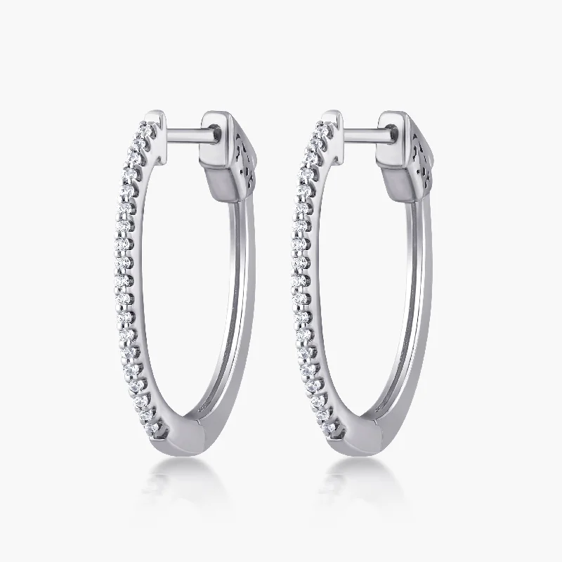 Wedding Jewelry Earrings-Petite Hinged Hoop Earrings