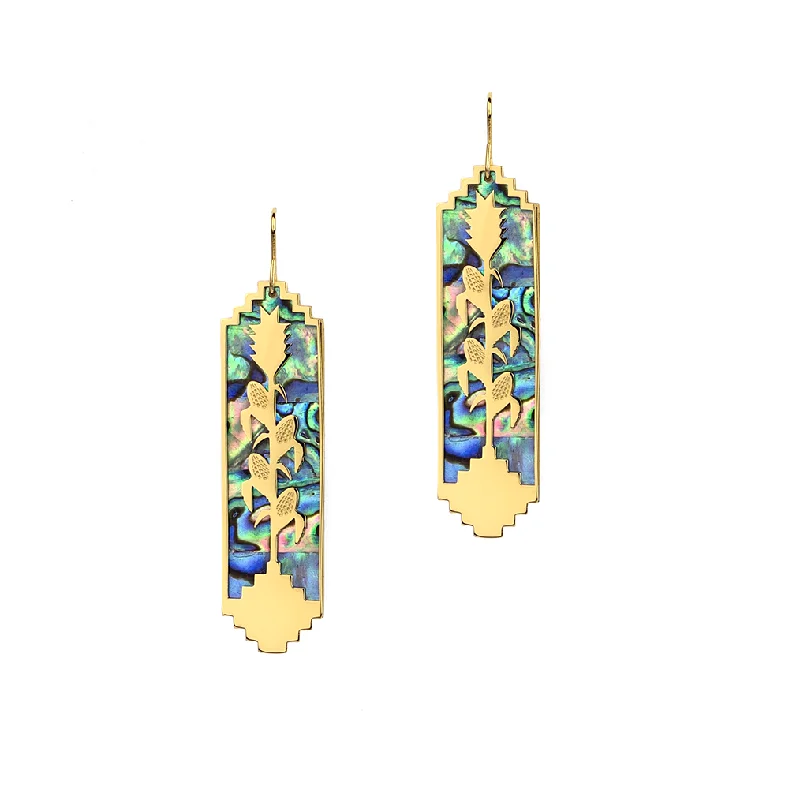 Designer Earrings for Women-Corn Tassel Earrings