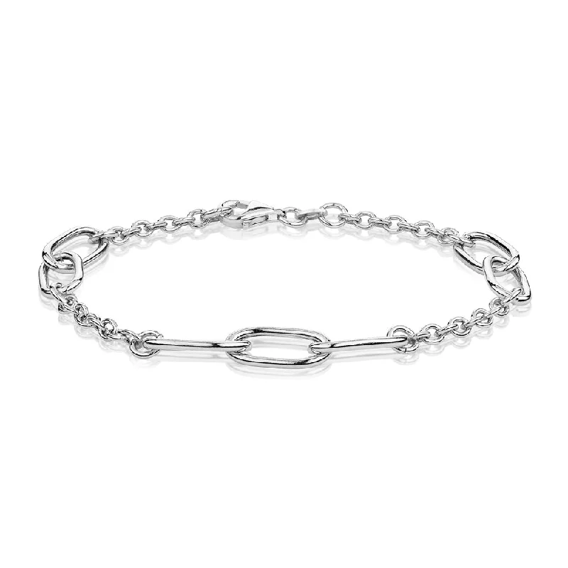 Men’s Classic Gold Bracelet-Bracelet in sterling silver