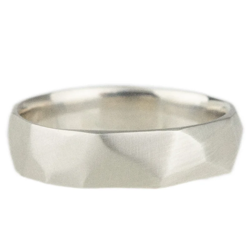 Personalized Name Ring-Soft Facets Band