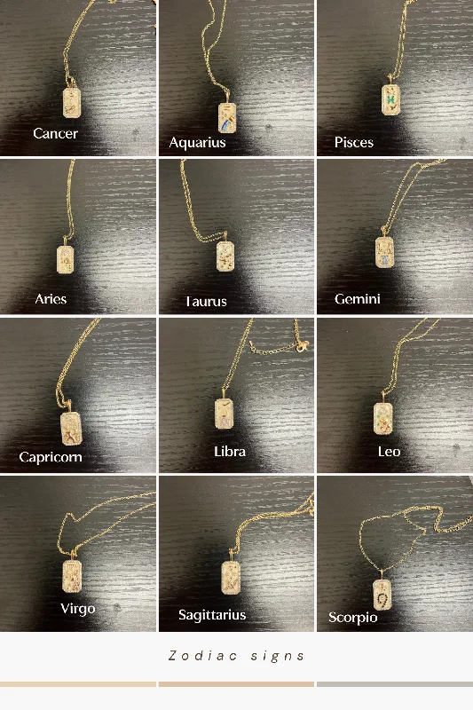 Modern Crystal Necklace-Zodiac Necklaces