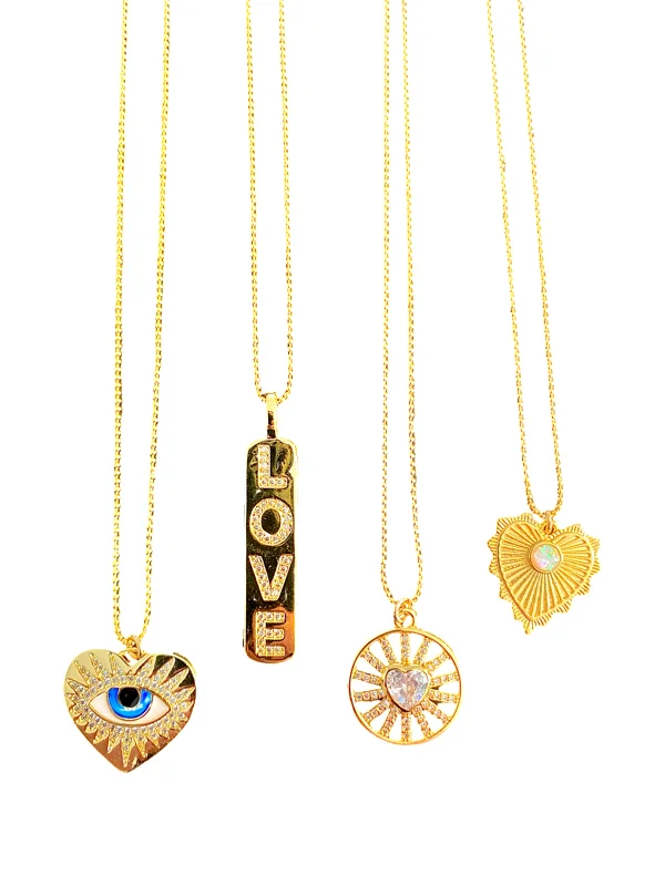 Trendy Gold Chain Necklace-Loving Charming Necklaces