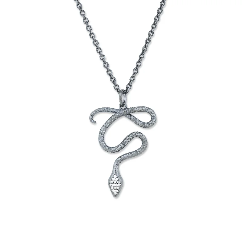 Trendy Necklace for Special Occasions-Lika Behar Snake Necklace