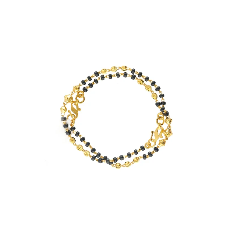 Trendy Gemstone Beaded Bracelet-22K Yellow Gold Reese Beaded Baby Bracelets