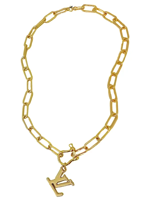 Designer Necklace for Evening-LV Classic Link Charm Necklace