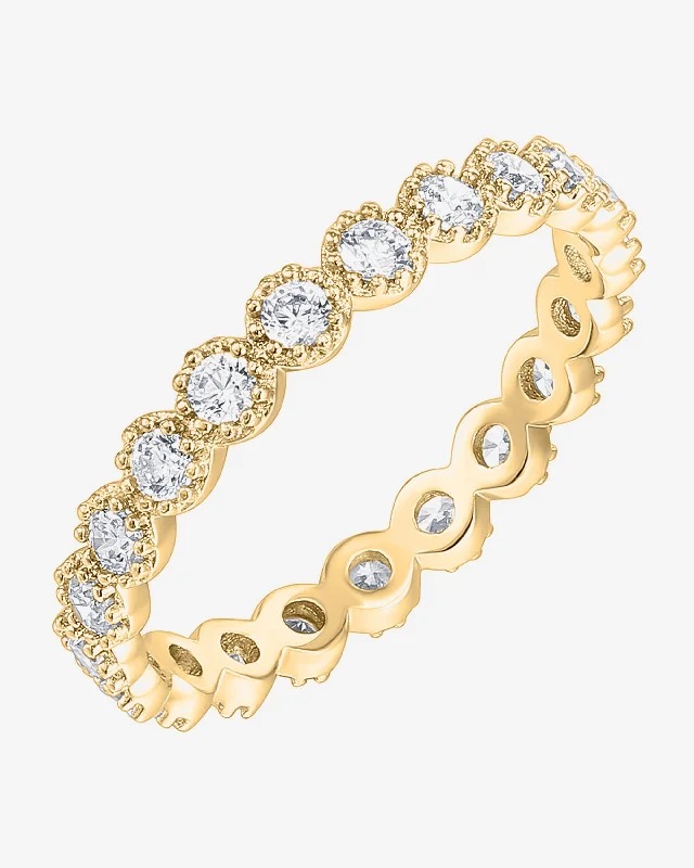 Gold Wedding Ring-Cassidy Eternity Band