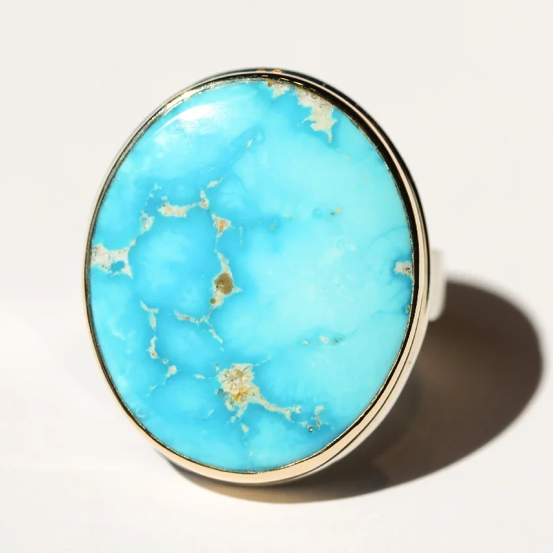 Classic Engagement Ring for Women-Sonoran Mountain Turquoise Ring