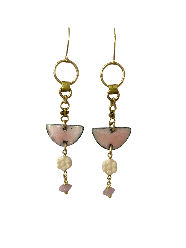 Lightweight Hoop Earrings-THINK PINK EARRINGS