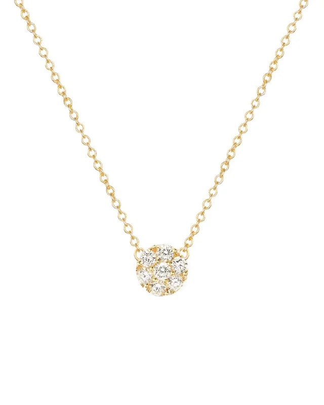 Diamond and Gold Necklace-The Arameh Tiny Diamond Necklace