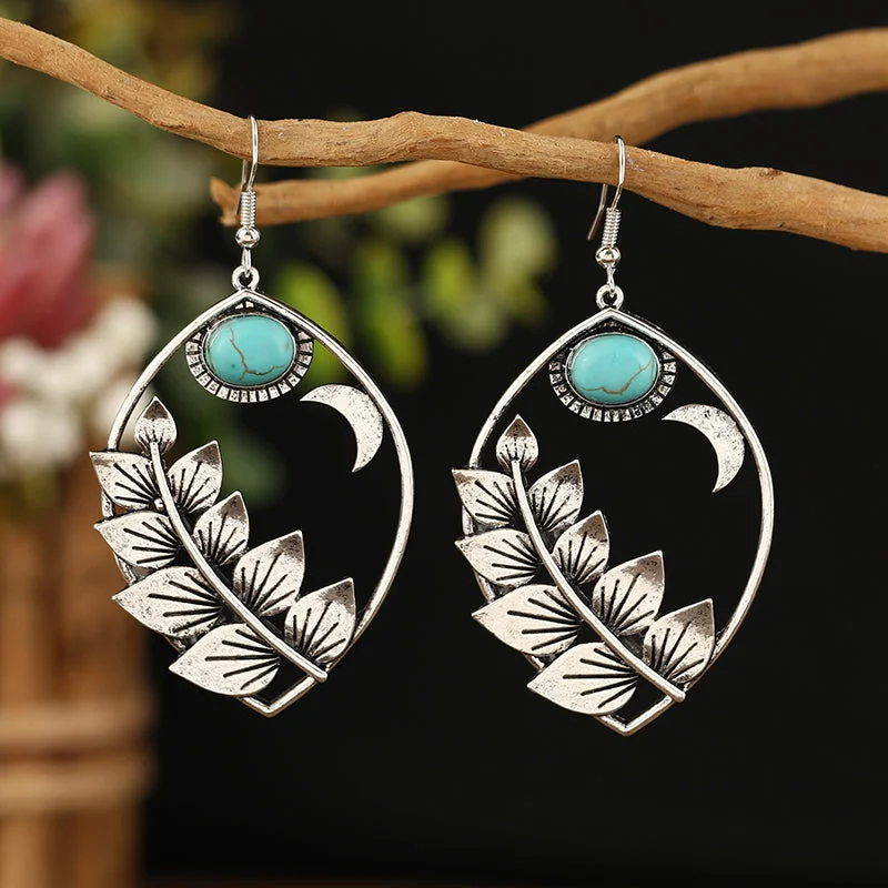 Turquoise Blue Antique Silver