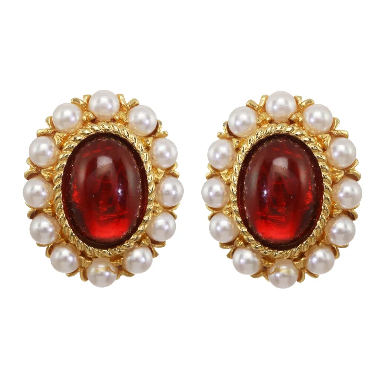 Fashionable Stud Earrings-Ruby Earrings