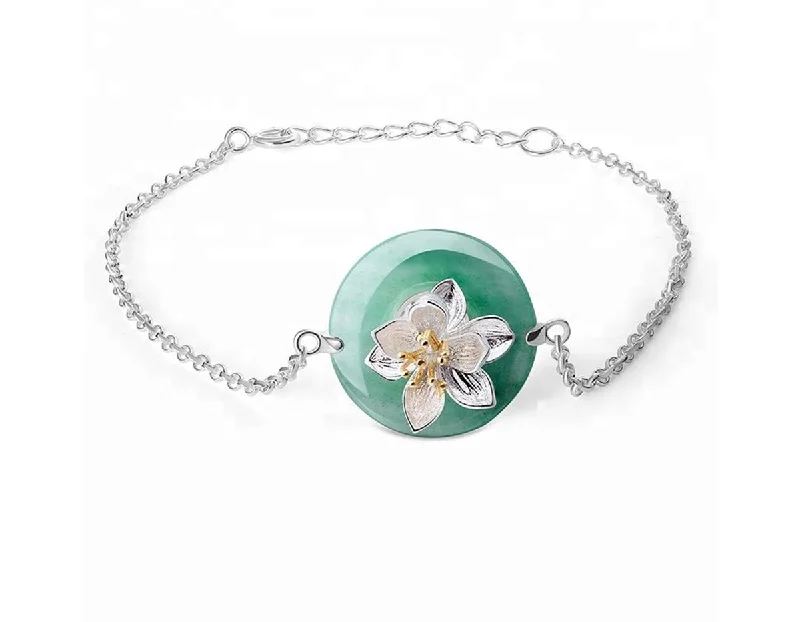 Elegant Adjustable Bracelet-Lotus Whispers Bracelet