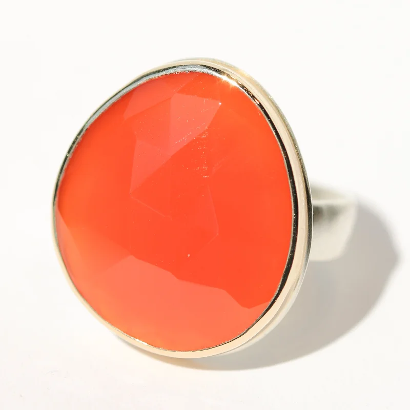 Vintage Engagement Ring Set-Carnelian Ring