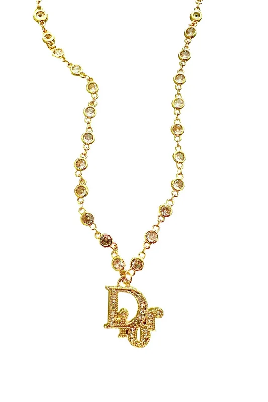 Elegant Gold Necklace for Weddings-DR CZ Necklace