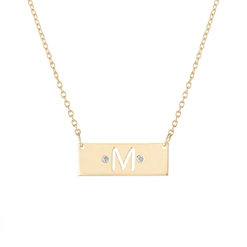 Romantic Necklace for Girlfriend-The Marielle Nameplate Necklace