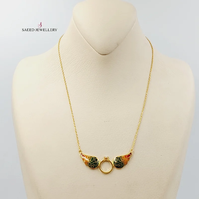 Simple Gemstone Necklace-Wings Necklace