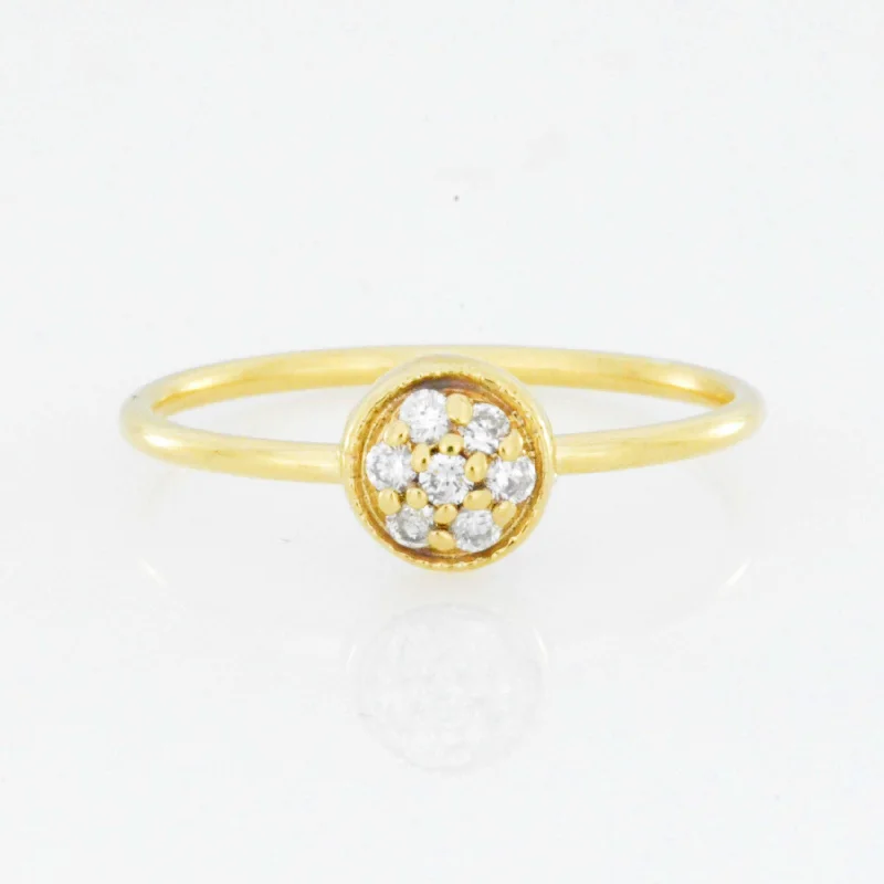 Elegant Platinum Wedding Band-14Kt Gold Genuine Natural 0.14 Ct Diamond Cluster Ring