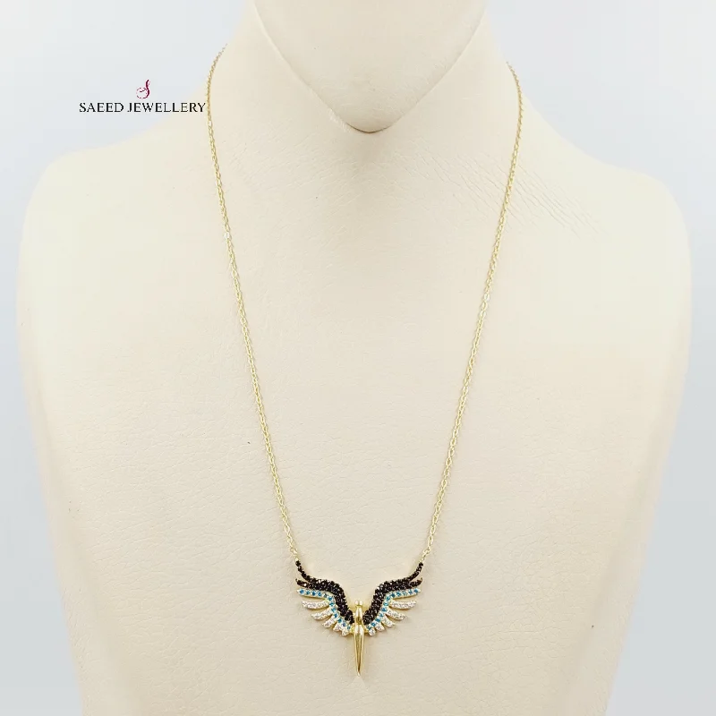 Modern Pendant Necklace for Women-Wings Necklace