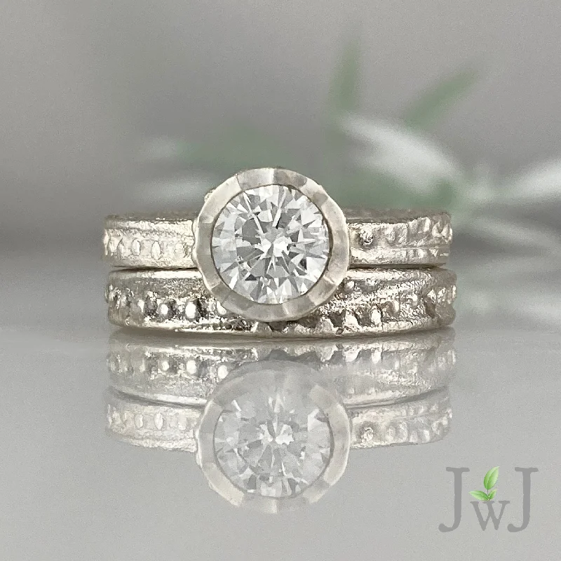 Dainty Engagement Ring-Keri Wedding Band Set