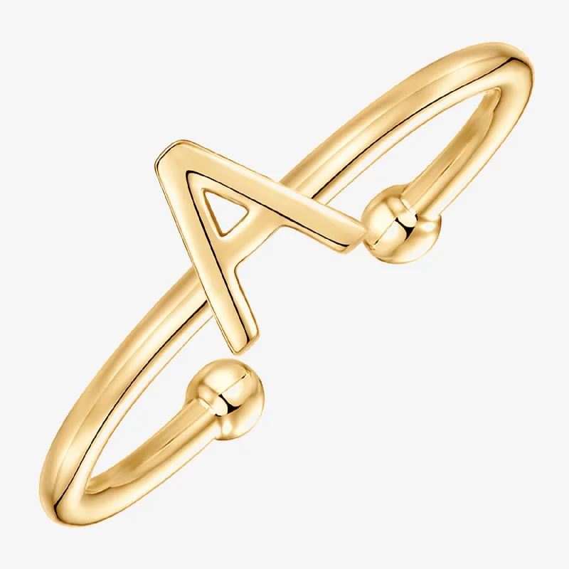 Custom Name Ring-Thin Initial Ring