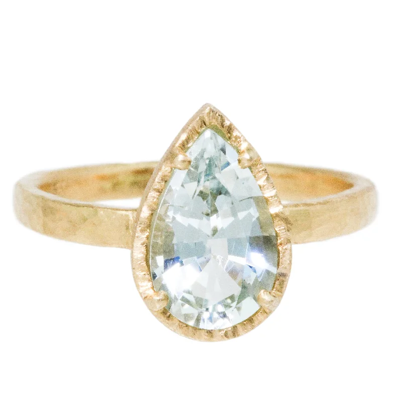 Wedding Ring for Special Occasions-Aquamarine Ring