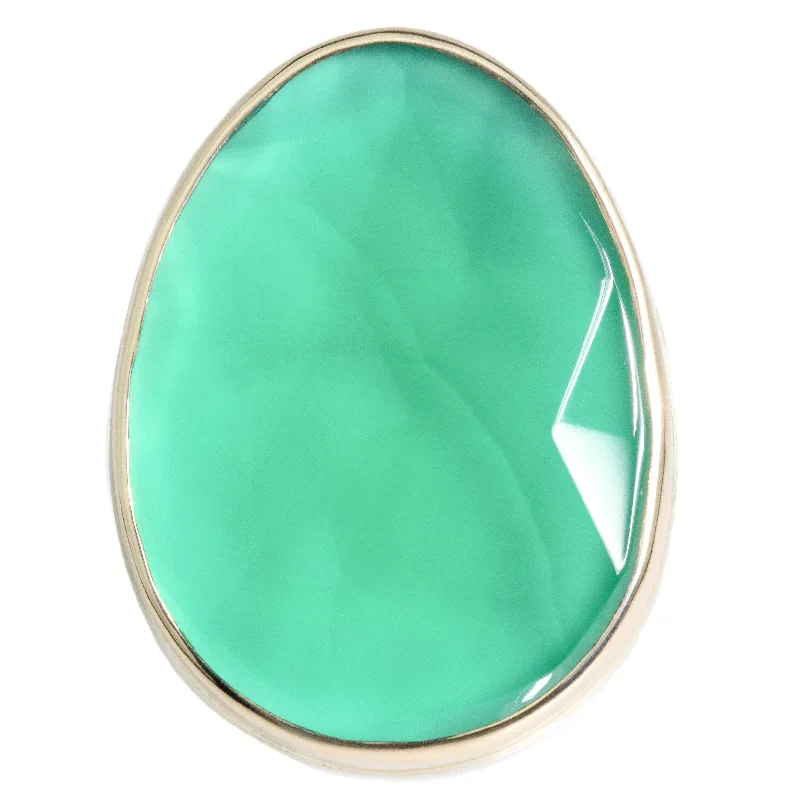 Stunning Gold Ring for Women-Green Onyx Ring